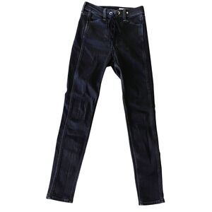 Rag & Bone Black Lace at the waist Skinny Jeans